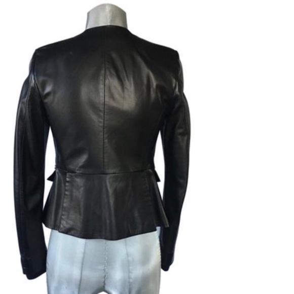 Like new JASON WU lamb Leather Jacket (sz 4) - Picture 3 of 5